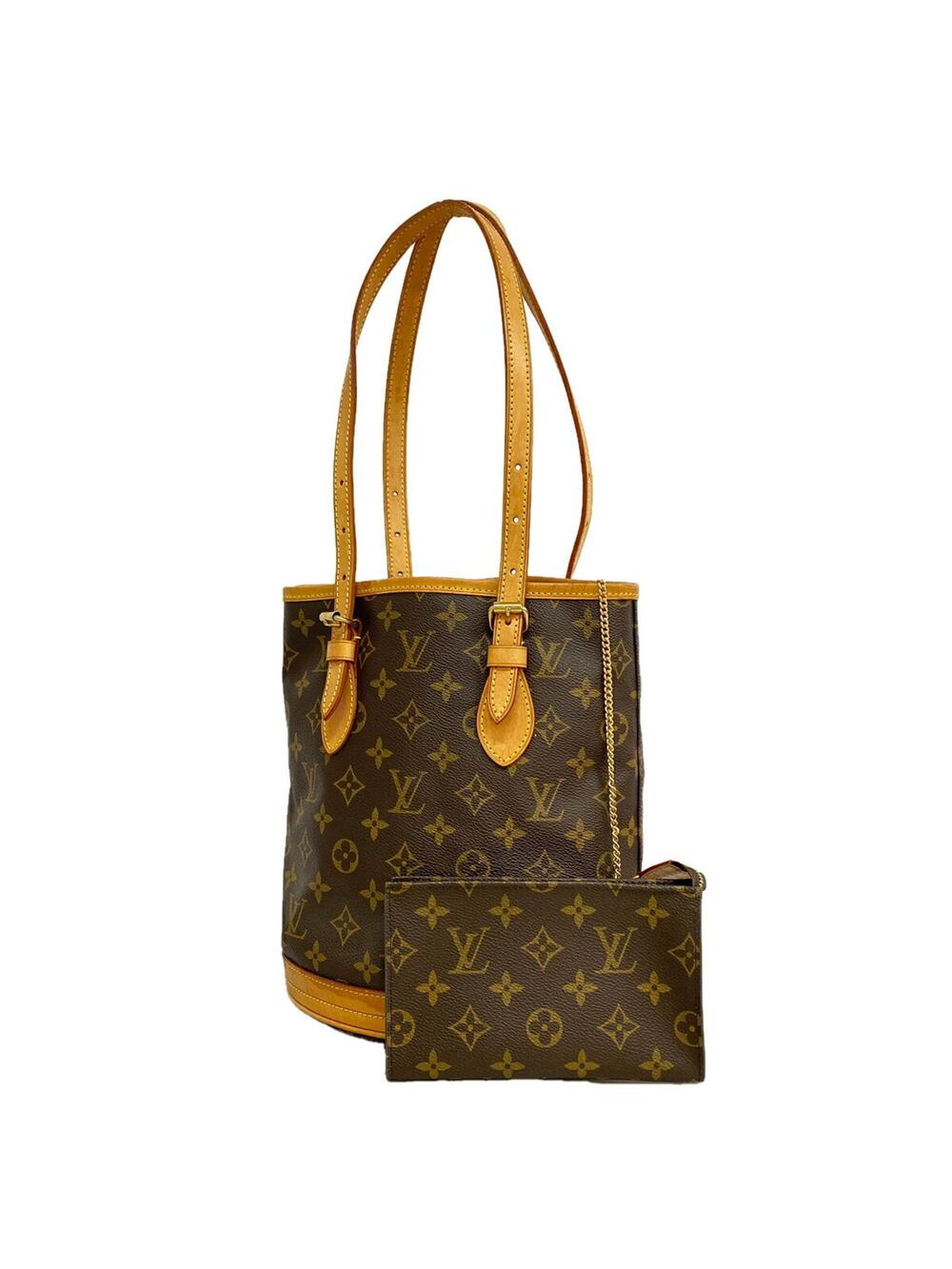 Louis Vuitton Petit Bucket Bag Canvas #368077L70B